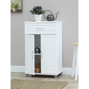 Trailwinds Wood Freestanding Garage Cabinet in White (23 in. W x 38 in. H x 15 in. D)