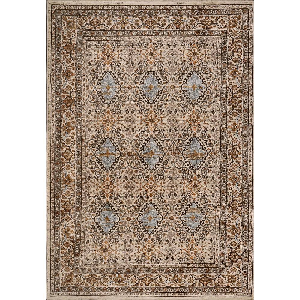 Dynamic Rugs Cullen 5 ft. X 7 ft. 8 in. Beige/Blue Oriental