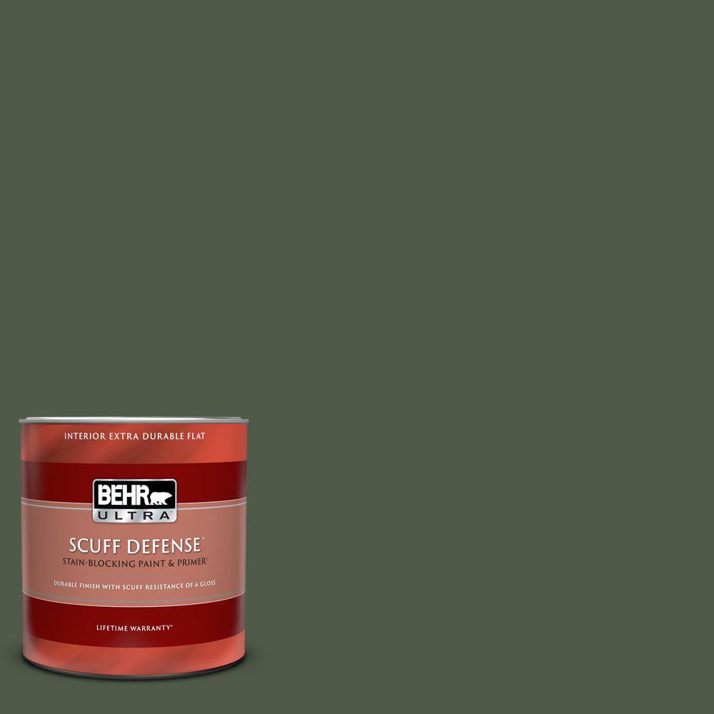BEHR ULTRA 1 qt. 440F7 Fresh Pine Extra Durable Flat Interior Paint
