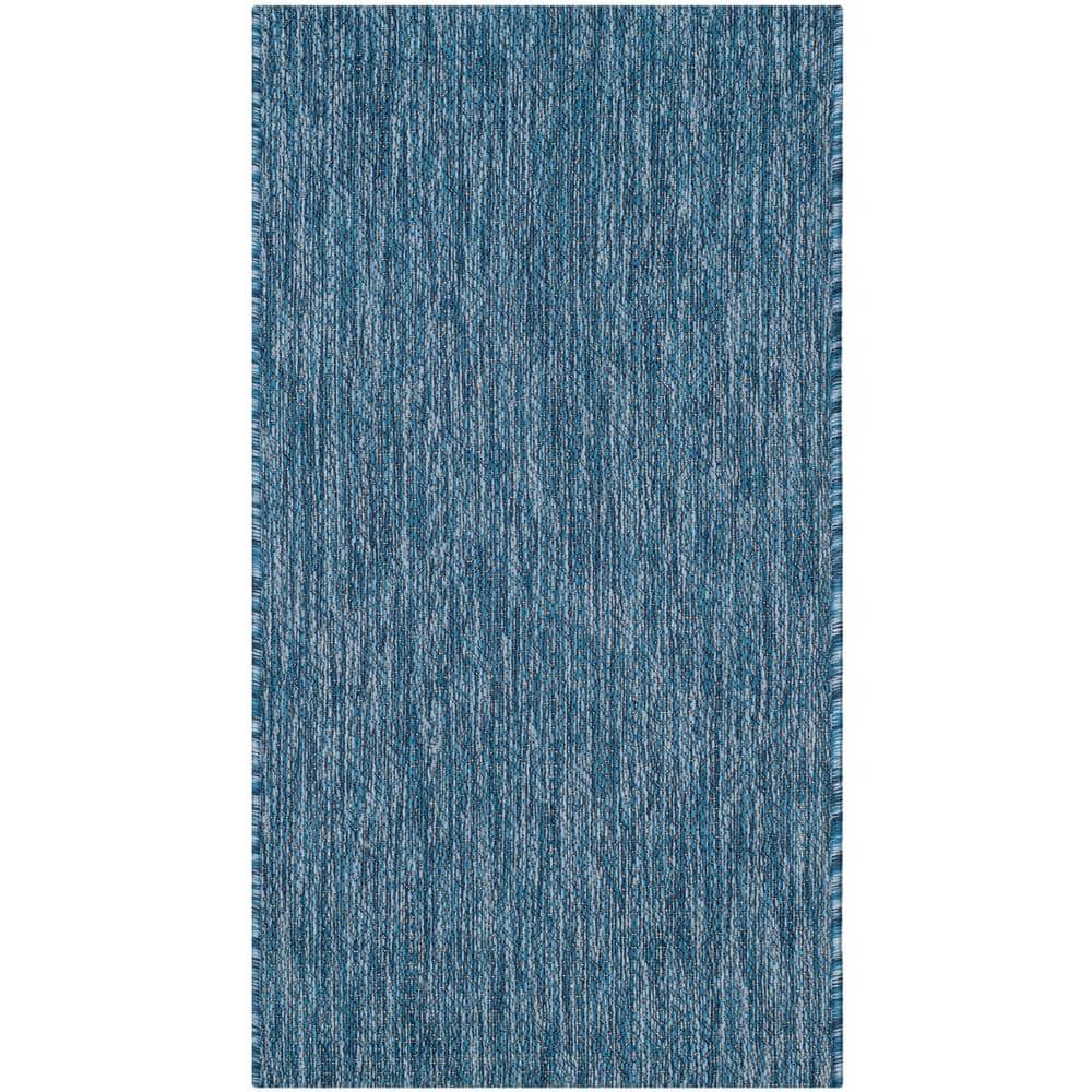 Courtyard Navy Doormat 2 ft. x 4 ft. Solid Indoor/Outdoor Patio Area Rug price history on PriceWatchPro