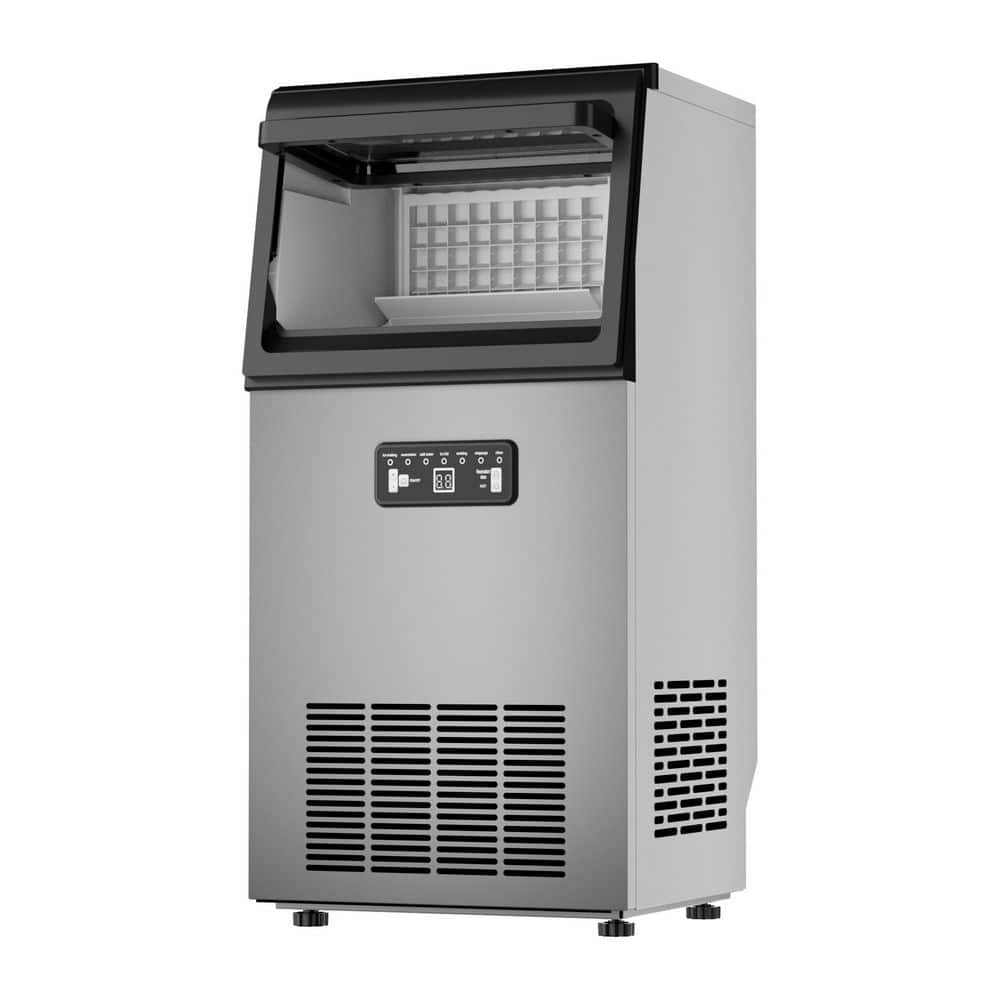 14.17 in. 120 lbs. Commercial Under Count/ Freestanding Full Size Cubes Ice Maker in Stainless Steel with 35 lb. Bin price history on PriceWatchPro