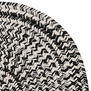 Howell Tweed Black 11 ft. x 14 ft. Oval Indoor/Outdoor Area Rug