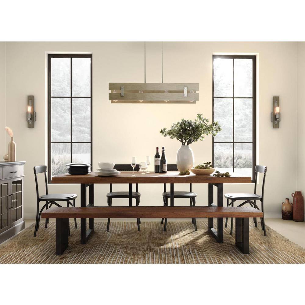 Hemsworth Galvanized Finish Four-Light Coastal Chandelier
