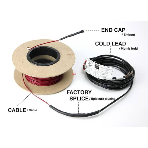 WarmlyYours 40 ft. Cable System with Touch Screen Thermostat