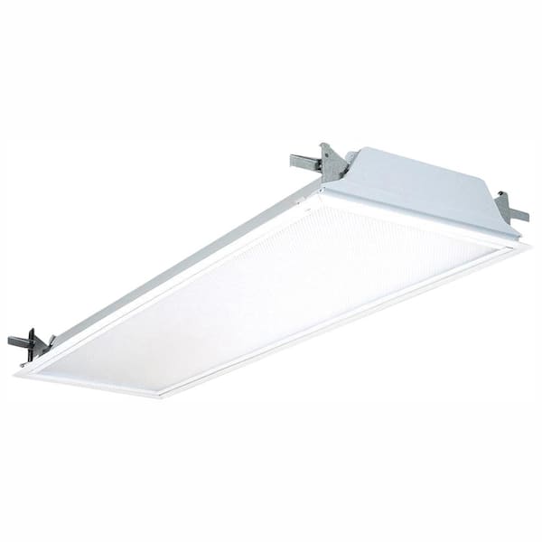 Lithonia Lighting SP8 F 2 32 A12 120 GESB 2-Light White Flanged Fluorescent Troffer