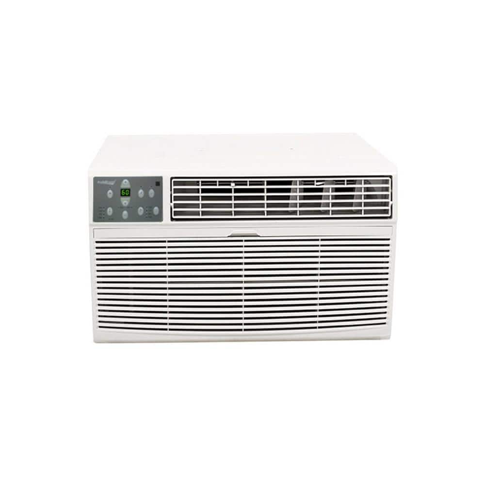 Koldfront 12,000 BTU 230/208-Volt Through-the-Wall Air Conditioner Cools 550 Sq. Ft. with Heater and remote in White -  WTC12001W