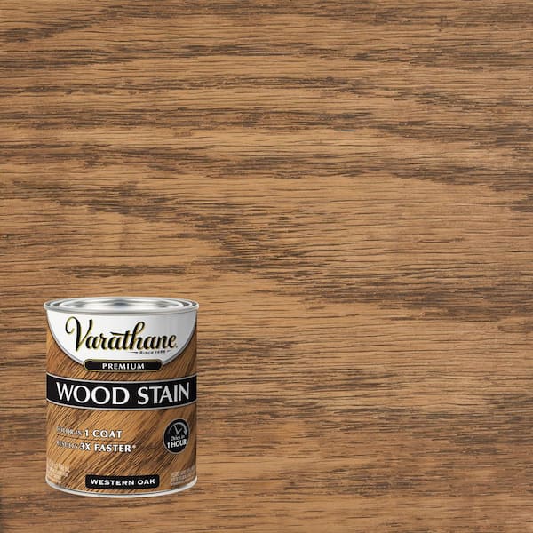 Varathane 1 qt. Western Oak Premium Fast Dry Interior Wood Stain