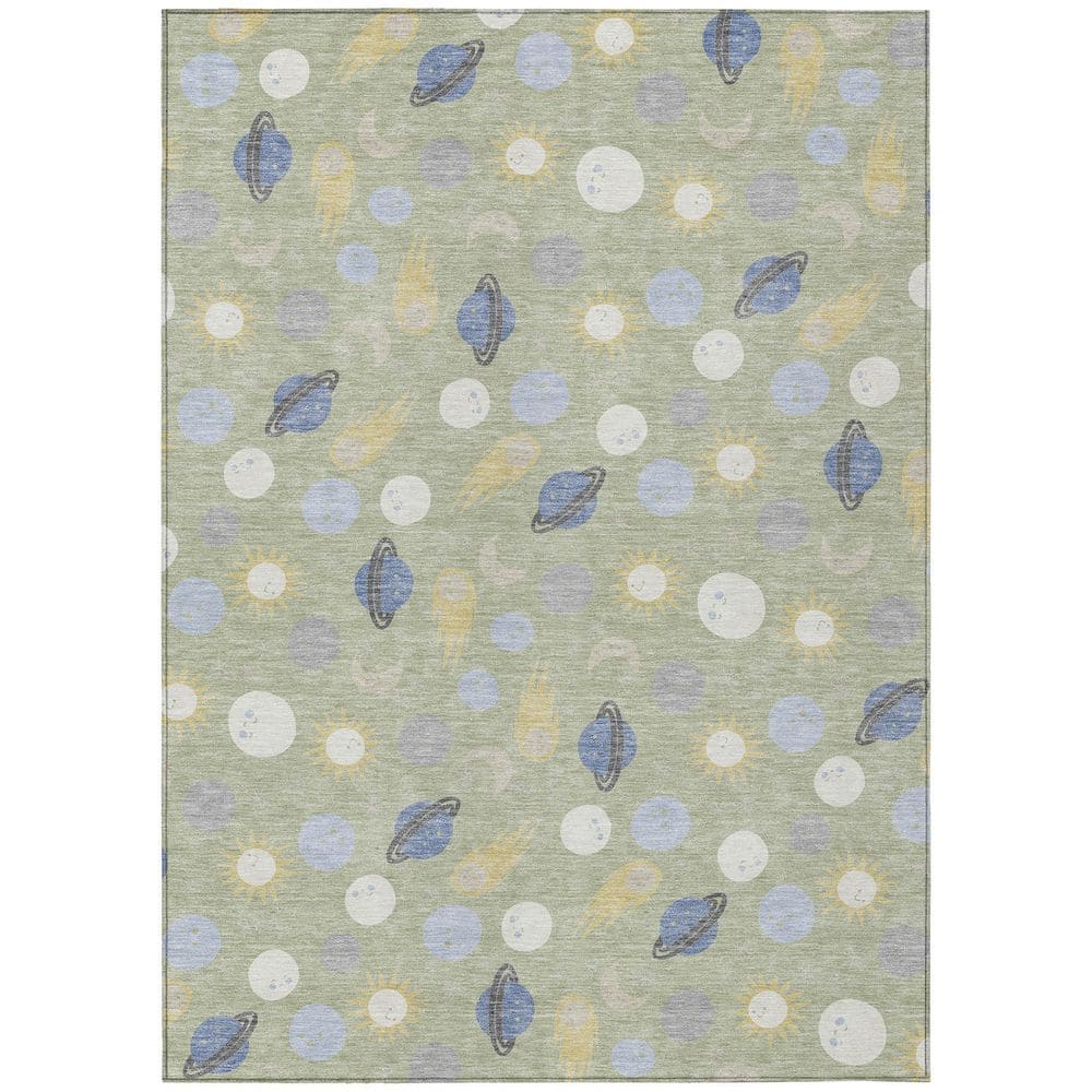 Chantille Machine Washable Indoor/Outdoor Abstract ACN2581 Celery 10 ft. x 14 ft. Area Rug price history on PriceWatchPro