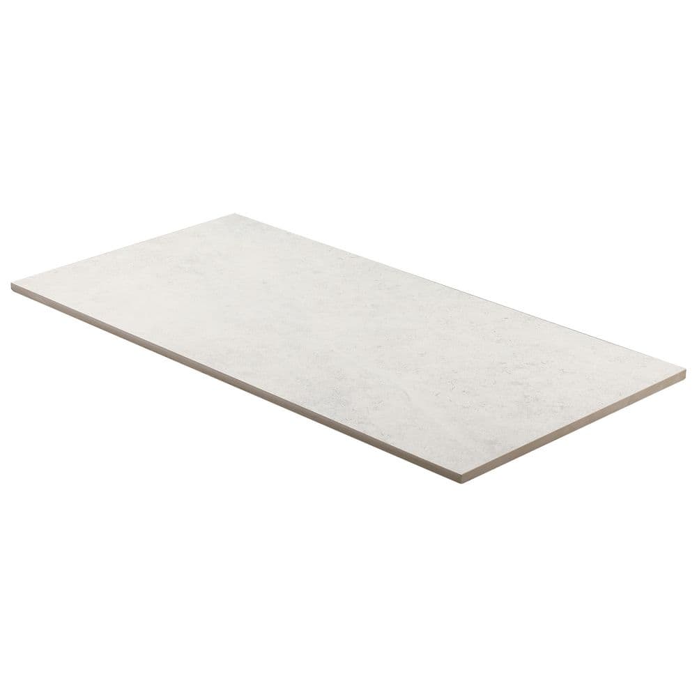 Iris White Matte Porcelain Floor and Wall Tile 11.81 x 23.62 in