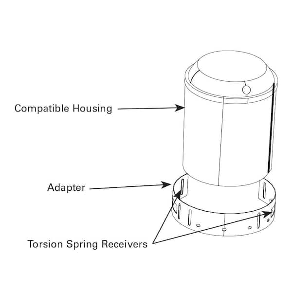 Retrofit Adapter Band for 6 in. Housings without Torsion Spring Receiver Brackets (4-Pack)