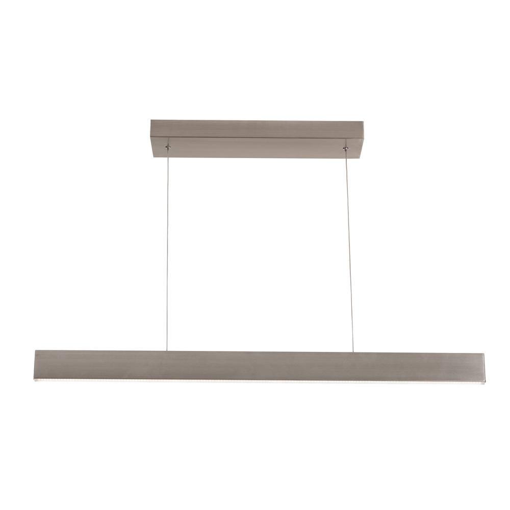 Stealth 36" Satin Nickel Modern Indoor/Outdoor LED Pendant