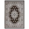 Home Dynamix Premium Sakarya Ivory/Taupe 5 ft. x 7 ft. Medallion Area Rug 2-7069-637