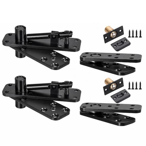 2 Pcs 570 lb. Load-Bearing Thickened Solid Stainless Steel 360° Swinging Pivot Hinge for SecretDoor Murphy and ShelfDoor
