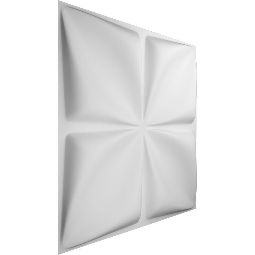 White Textured PVC 3D Decorative Wall Panels Set