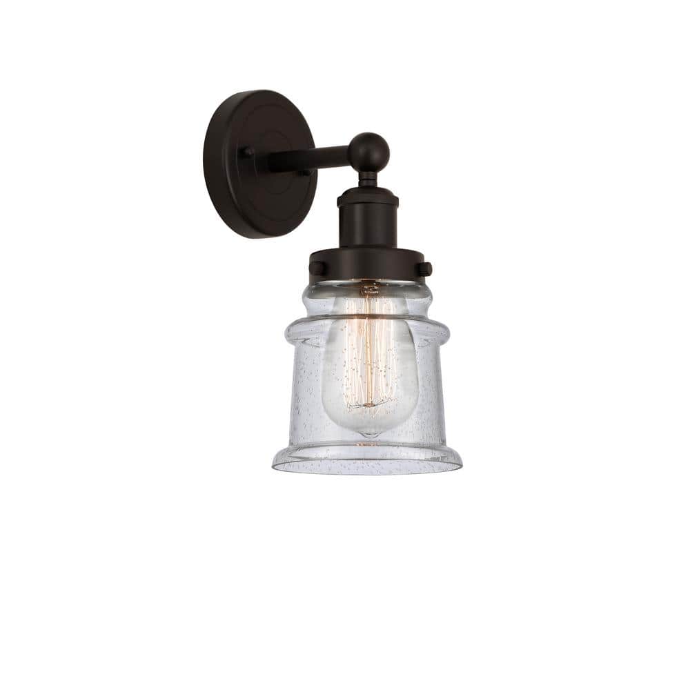 Canton 1-Light Oil Rubbed Bronze, Seedy Wall Sconce with Clear Glass Shade price history on PriceWatchPro