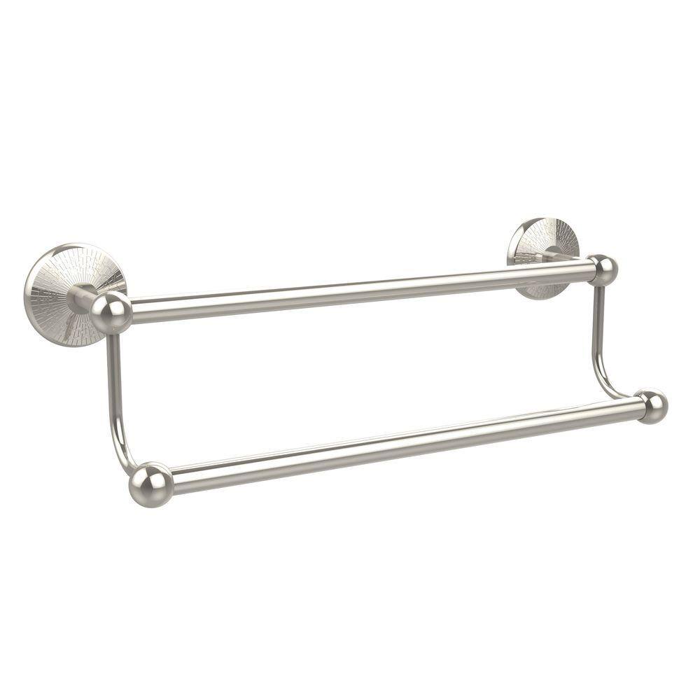 Allied Brass Prestige Monte Carlo Collection 24 in. Double Towel Bar in  Polished Nickel PMC-72/24-PNI The Home Depot