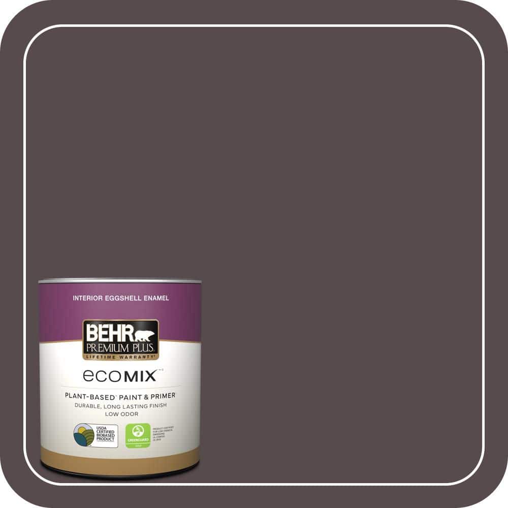 1 qt. #N100-7 Aubergine Eggshell Enamel EcoMix Plant-Based Interior Paint & Primer price history on PriceWatchPro