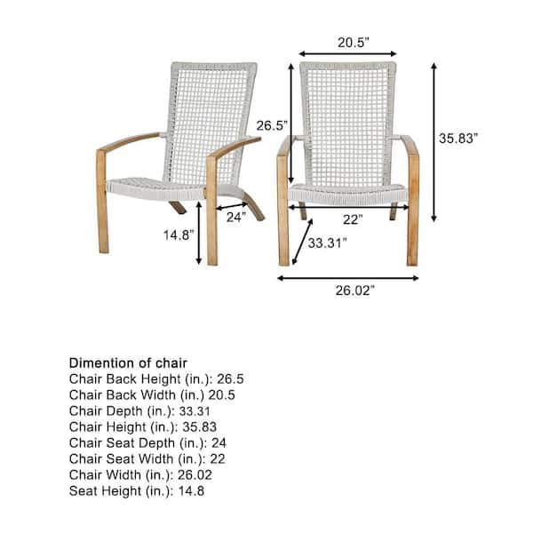 Patio outlet chair height