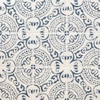 Encaustic Indigo 8 in. x 8 in. Matte Porcelain Patterned Look Floor and Wall Tile (5.16 sq. ft./Case)