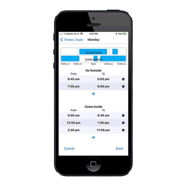 app controlled dog door