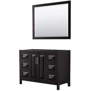 Daria 47 in. Single Bathroom Vanity Cabinet Only with 46 in. Mirror in Dark Espresso