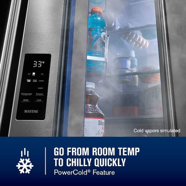 Maytag 36 in. 30.52 cu. ft. Freestanding French Door Refrigerator