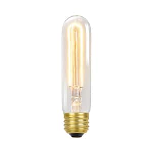 60 Watt T10 Dimmable Antique Style Radio Tube Vintage Edison Incandescent Light Bulb, Soft White Light