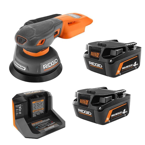 18V MAX Output Starter Kit with (2) 4.0 Ah MAX Output Batteries and Charger with 18V Subcompact Low Profile Sander