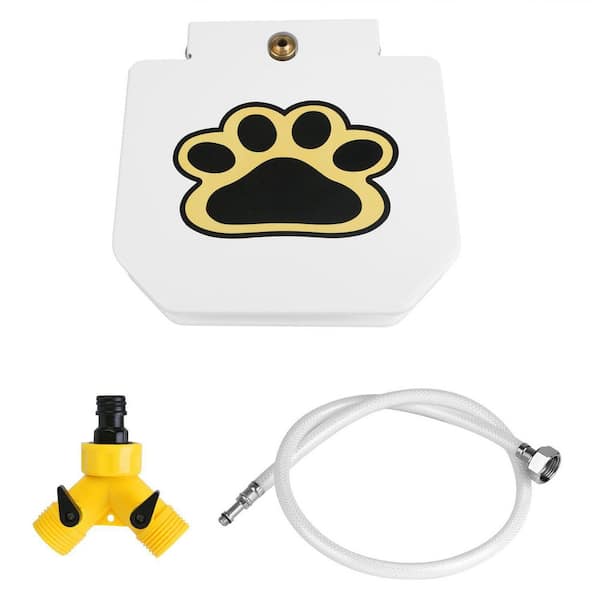 Dog Water Fountain Outdoor Dog Pet Water Dispenser Step-On Activated Sprinkler