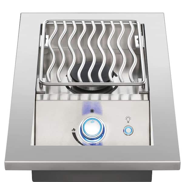 Stainless Steel Built-In 1-Burner 700-Series 10 in. Single Range Top Side Burner Propane