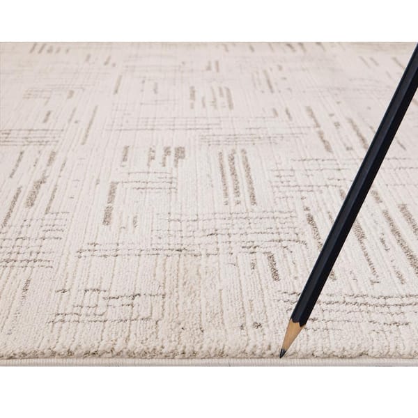 Urban Chic Ivory 8 ft. x 10 ft. Contemporary Area Rug