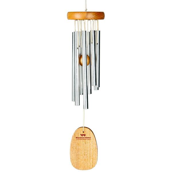 WOODSTOCK CHIMES Signature Collection, Little Gregorian Chime, 13 in. Silver Wind Chime GLS