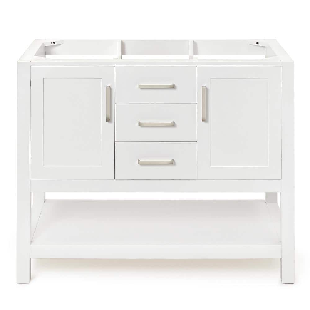 Bayhill 42 in. W x 21.5 in. D x 34.5 in. H Freestanding Bath Vanity Cabinet Only in White price history on PriceWatchPro