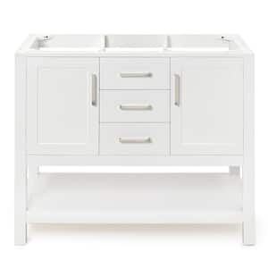 Bayhill 42 in. W x 21.5 in. D x 34.5 in. H Freestanding Bath Vanity Cabinet Only in White