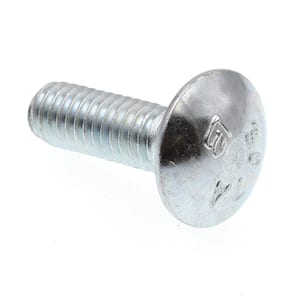 5/16 in.-18 x 1 in. A307 Grade A Zinc Plated Steel Carriage Bolts (50-Pack)