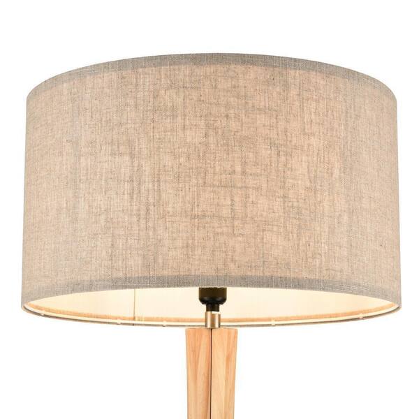Light Society Arboa 61 4 In Natural Tripod Floor Lamp With Fabric Shade Ls F430 Nt The Home Depot Light Society Arboa 61 4 In Natural, Your Zone 5 Light Floor Lamp Replacement Shades