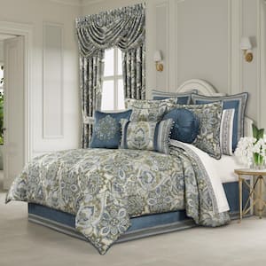 Anzalone 4-Piece. Spa Polyester King Comforter Set 96 X 110 in.