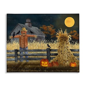Scarecrow Farm Landscape by Billy Jacobs 1-Piece Unframed Graphic Print Nature Poster Art Print 20 in. x 16 in.