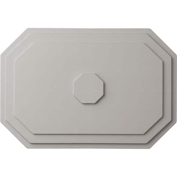 Ekena Millwork 25-1/4 in. W x 17-1/4 in. H x 1-3/4 in. Felix Urethane Ceiling Medallion, Ultra-Pure White, Ultra Pure White
