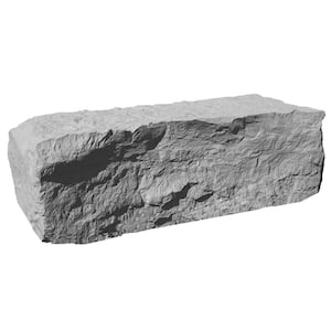 13 in. x 42 in. x 17 in. Gray Polyethylene Extra Extra-Large Landscape Rock Unit