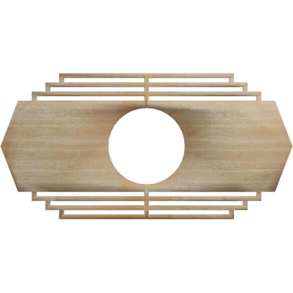 0.25 in. x 26 in. x 13 in. Wood (Birch) Medallion Moulding