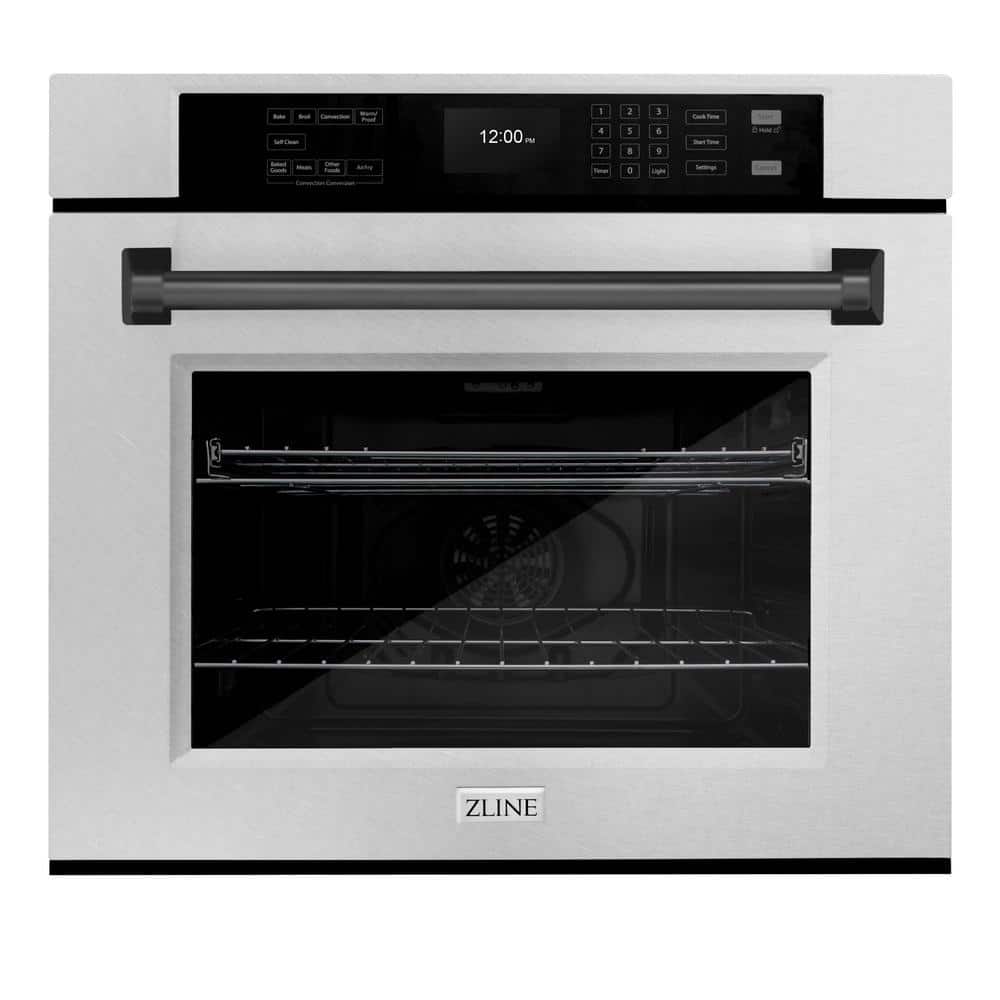 Autograph Edition 30 in. Electric Wall Oven with Convection in Fingerprint Resistant Stainless Steel and Black Matte