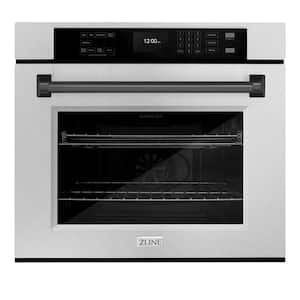 Autograph Edition 30 in. Electric Wall Oven with Convection in Fingerprint Resistant Stainless Steel and Black Matte