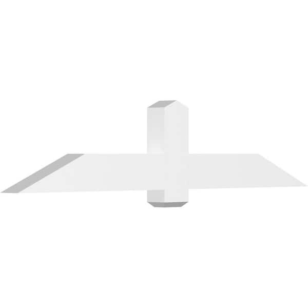 Ekena Millwork Eugene 72 in. W x 15 in. H x 4 in. D Signature Polyurethane Bracket