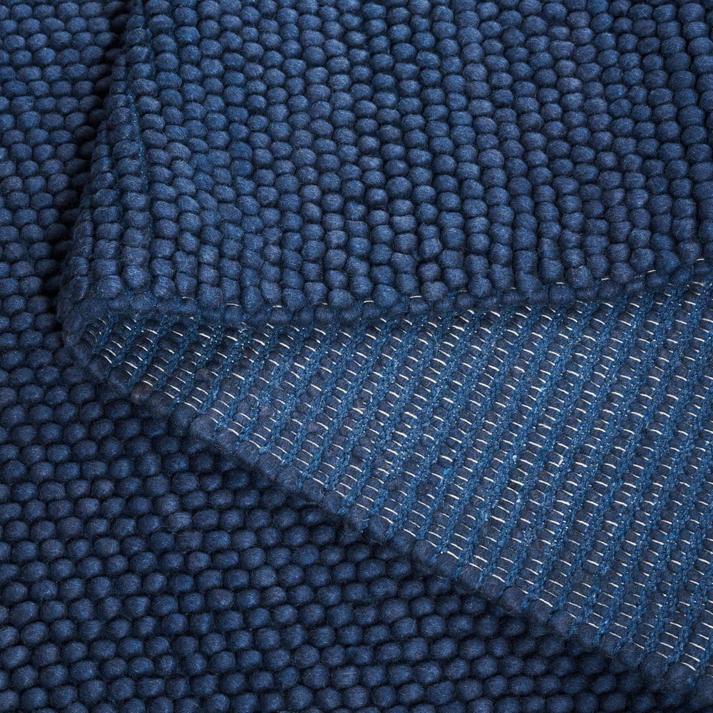 Natura 10 ft. x 14 ft. Navy/Blue Solid Area Rug - thumbnail 6