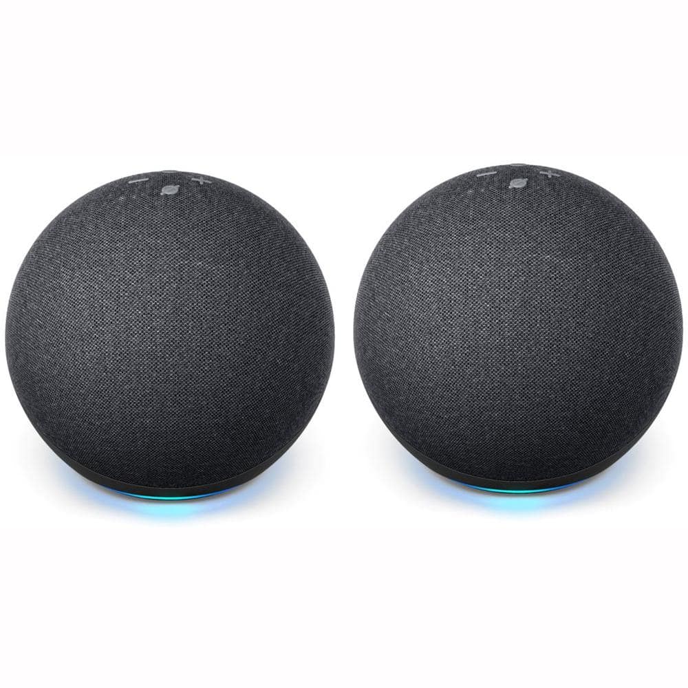 Amazon 4th Gen Echo Dot Kit Black (2-Pack) DOT2PKBLK-DIY - The