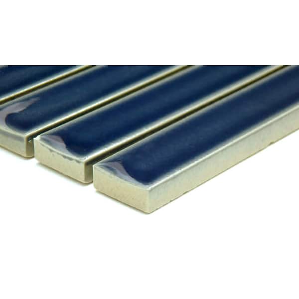 Souvenir Sintra 12 in. x 12 in. Rectangular Stacked Glossy Porcelain Mosaic Wall Tile (0.9145 sq. ft./Case, 1 pc)