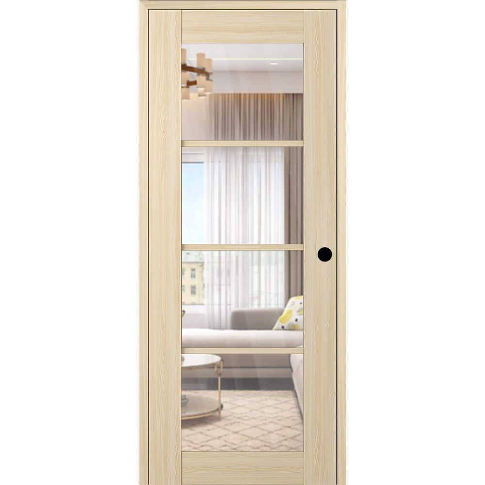Vona 4 Lite DIY-Friendly 32 in. x 96 in. Left-Handed Clear Glass Loire Ash Composite Single Prehung Interior Door price history on PriceWatchPro