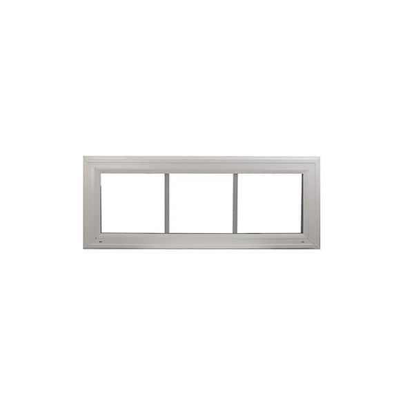 Heritage Transom Window White 36-in x 12-in Double Pane with Grids G7 DP Rating 50 W3H1 Standard Glass Clear