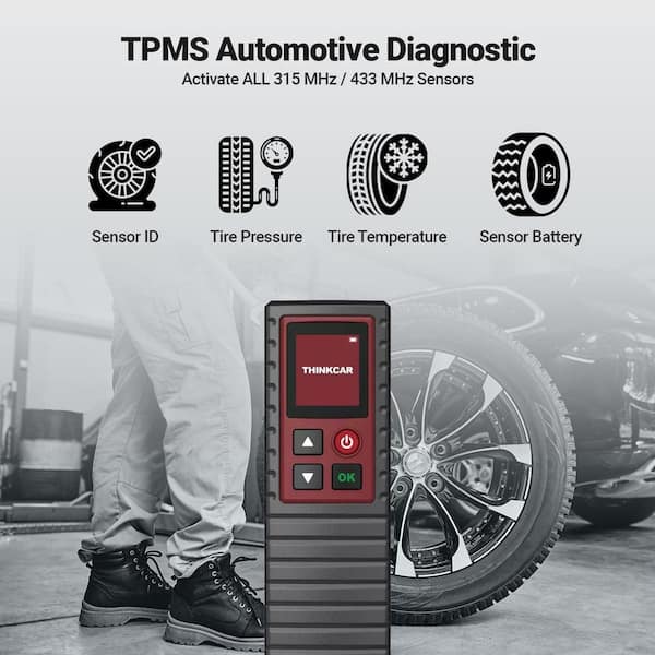 Thinkcar Automotive Diagnostic Scan Tool TPMS OBD2 Service Kit 309030017 -  The Home Depot